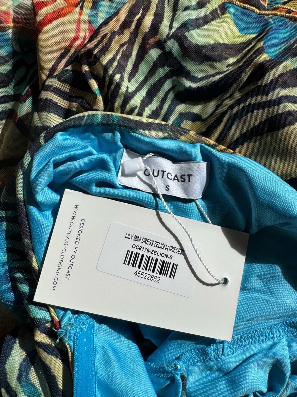 Outcast Lily mini dress in Zelion 🦓🥳 - Picture 5 of 5